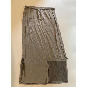 FENINI Women’s Size‎ Large Great Knit Cotton Midi A-line Skirt